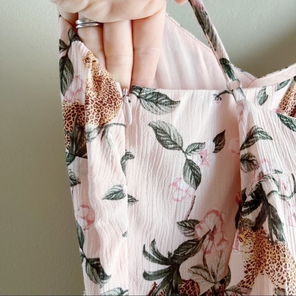 NWT Minkpink • Wild Leopard‎ Ruffle Midi Dress in Pink, Size Small - Picture 14 of 16